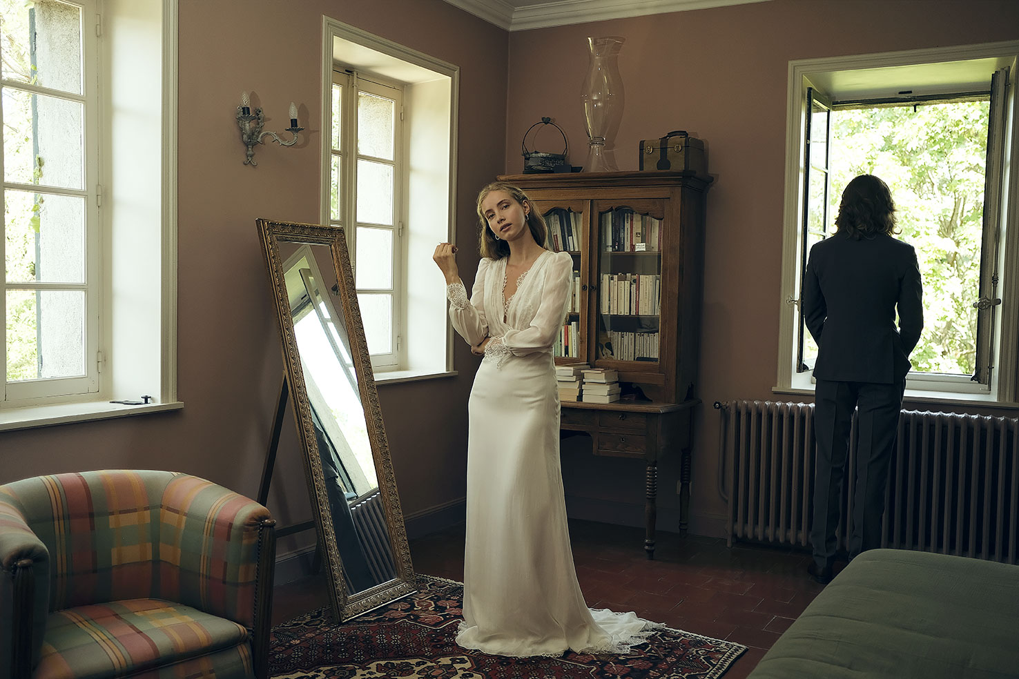 Olympe-mariage beau-costumes campagne photographie photo modele mathilda galmot leah hoffman charlotte lamouroux coline berger damien lemaire