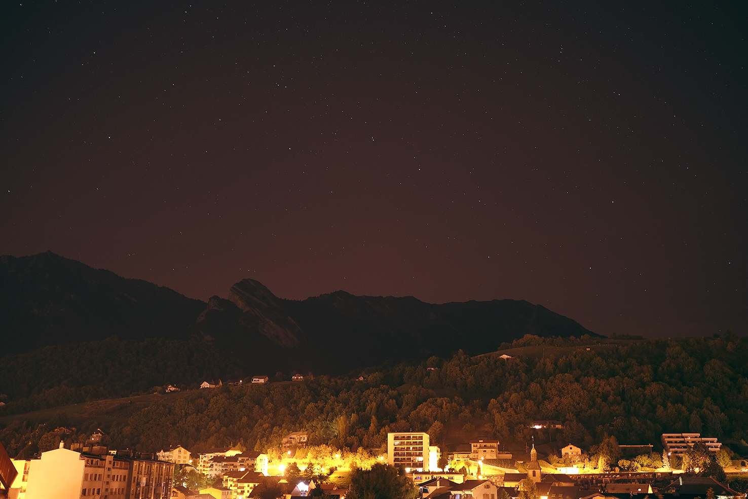 photo photographie lifestyle paysage montagne coucher de soleil neige nuit