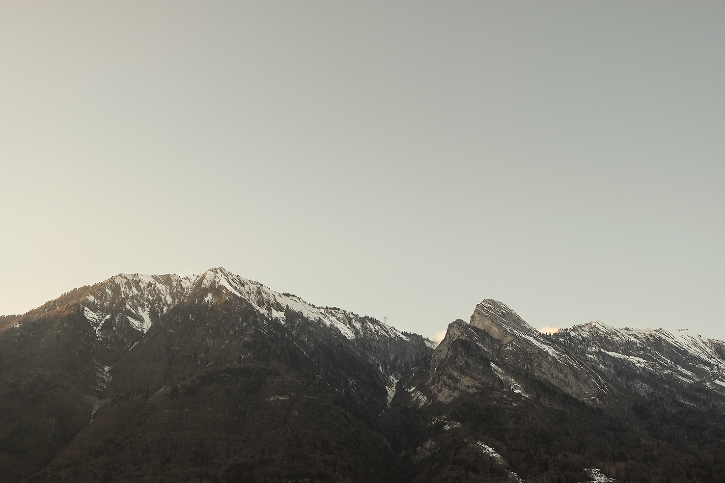 photo photographie lifestyle paysage montagne coucher de soleil neige